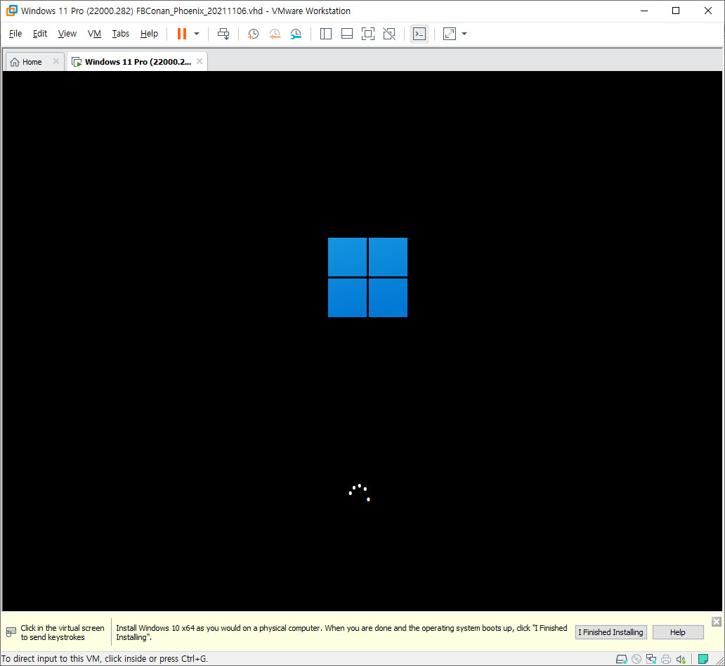 Windows 11 Pro (22000.282) FBConan_Phoenix_20211106.vhd 설치 테스트 2021-11-06_123845.jpg