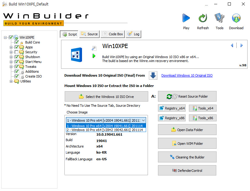 2020-11-14 토요일 [프리뷰] 통합 PRO x64 2개 - Windows 10 버전 2004 + 버전 20H2 누적 업데이트 KB4586853 (OS 빌드 19041.661 + 19042.661) v2 - PE 만들기 테스트 2020-11-14_113914.jpg