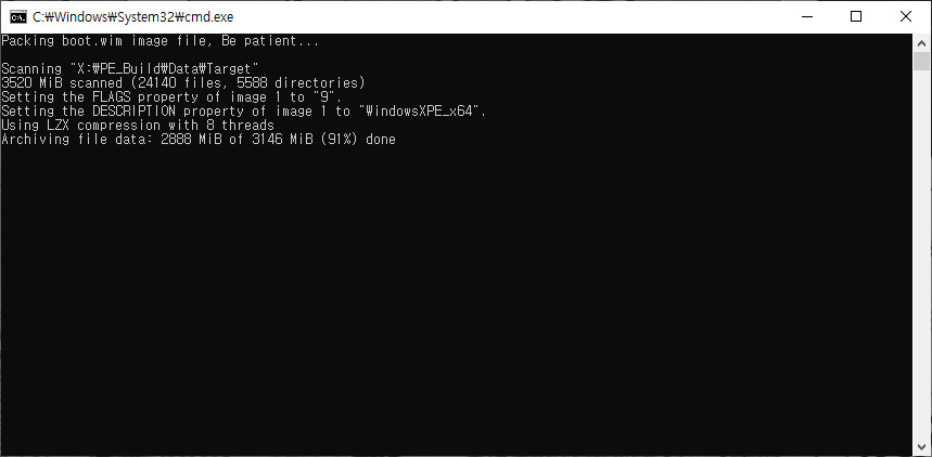 PE에서 RaiDrive 첫 설치 테스트 - WindowsXPE132 으로 Windows 10 (19044.1387) 통합본으로 PE 만들어서 테스트 - 여러번 시도하여 성공함 2021-12-08_131613.jpg