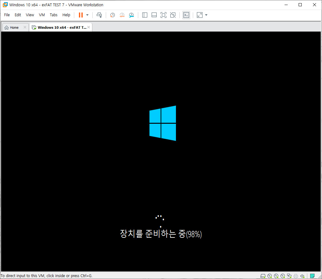 exFAT 포맷으로도 VHD 부팅이 Windows 10 버전 1903부터 된다고 하여 테스트 - NTFS 포맷으로 비교 테스트 - 1분20초 걸리는 일이 6분 이상 걸렸네요 2020-10-29_092517.jpg