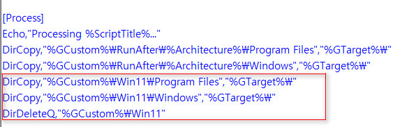 WindowsXPE125로 Windows 11 (22000.346) 빌드의 PE를 만들기 테스트해봤습니다 - 빌드 작업 때 복사 에러나네요. 스크립트 수정하면 잘 됩니다. IE11도 정상 실행되네요 2021-11-16_024440.jpg
