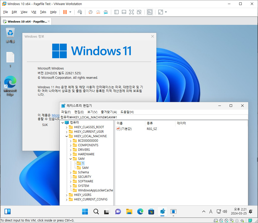 무인설치 테스트 - xml만 사용 - 윈도우 11만 바탕화면에 1.txt 파일과 레지스트리에 1키를 추가합니다 2024-03-25_142103.jpg