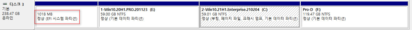 실컴의 메인 디스크는 최소 4개 파티션으로 7년 이상 잘 사용하고 있습니다 (256GB SSD) 2021-02-08_012118.jpg