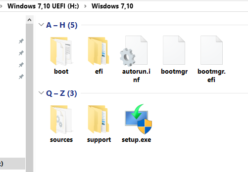 UEFI 설치용 USB 폴더를 이곳으로 이동.PNG