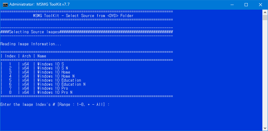 MSMG Toolkti v7.7로 윈도10 버전1709 [16299.15] RTM 빌드에 16299.19 누적 업데이트 적용하고 닷넷3.5 - 기본앱 삭제 테스트 2017-10-15_100038.png