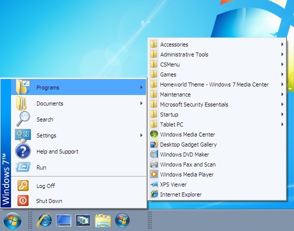 윈도우 포럼 - 강좌 / 팁 / 테크 - Windows 7 에서 Classic Start Menu 사용하기