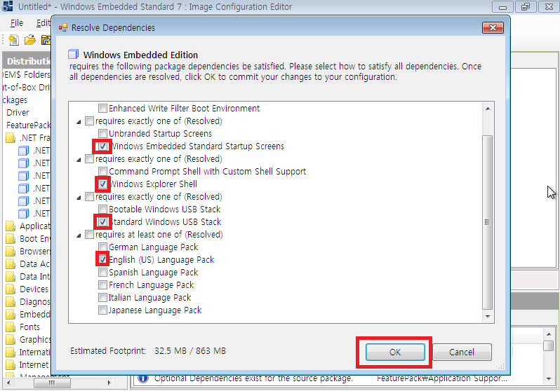 WES 7 SP1 Toolkit ICE Resolve Dependencies OK.png