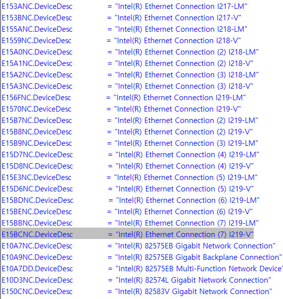 Intel r ethernet connection 7 i219 v настройка