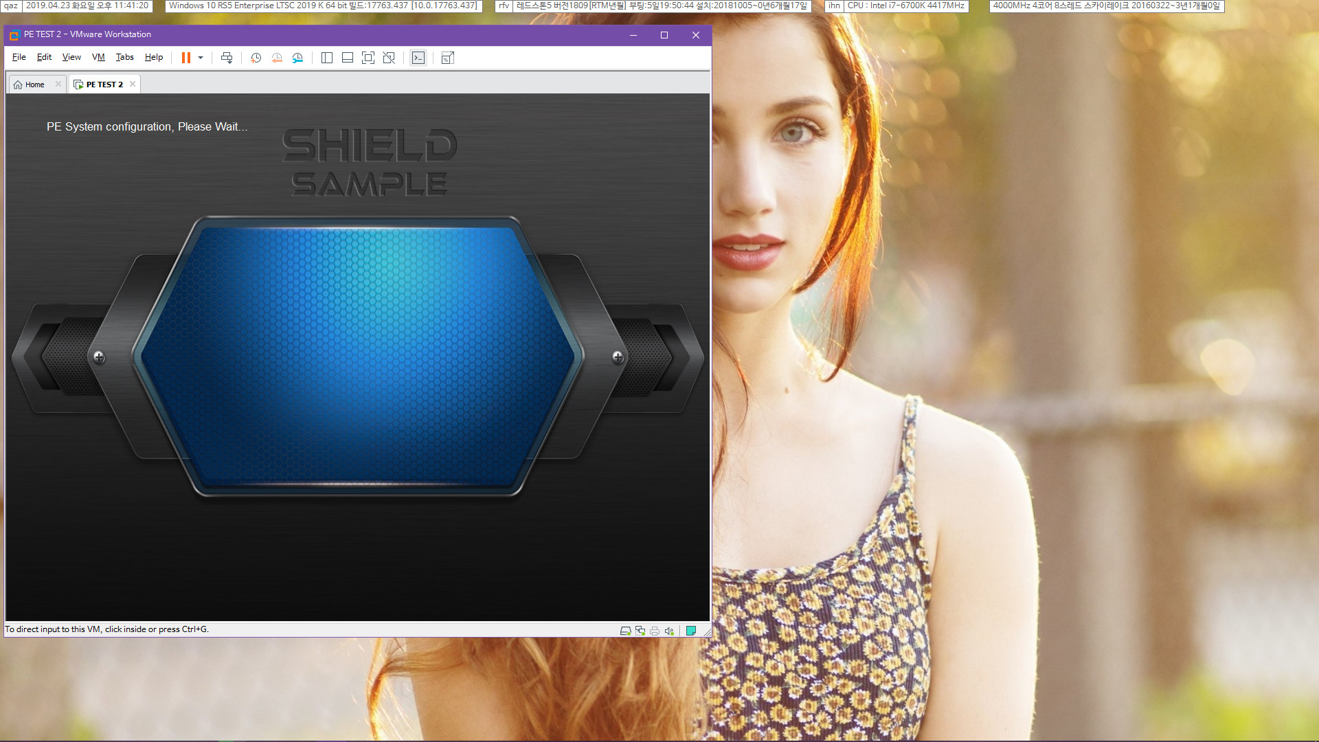 SHIELD님 KJ_V5.4 W10XPEx64_SHIELD19H1 부팅만 해봤습니다 - VHD를 대상으로 rufus 굽기후 vmware 로 부팅 2019-04-23_234120.jpg