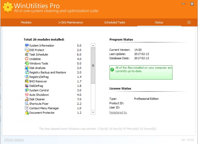 WinUtilities Professional 15.88 download the new version for iphone