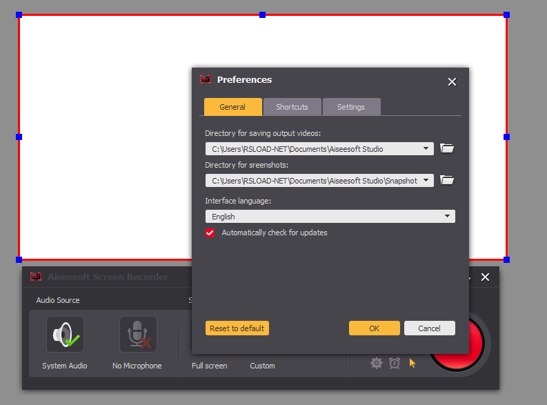 Aiseesoft Screen Recorder 2.9.6 free instals