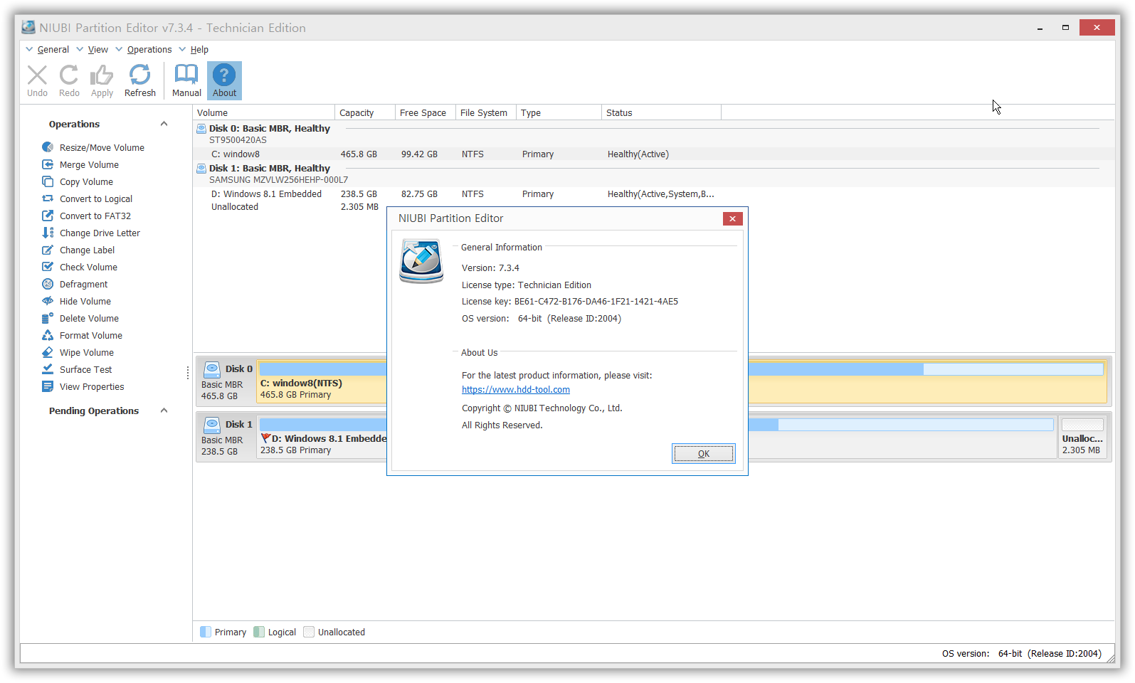 NIUBI Partition Editor Pro / Technician 9.9.0 free instals