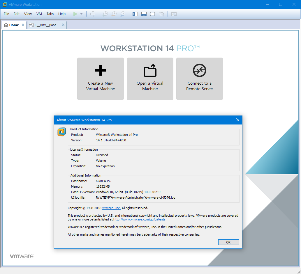 Vmdk vmware workstation. VMWARE Workstation 15 Интерфейс.