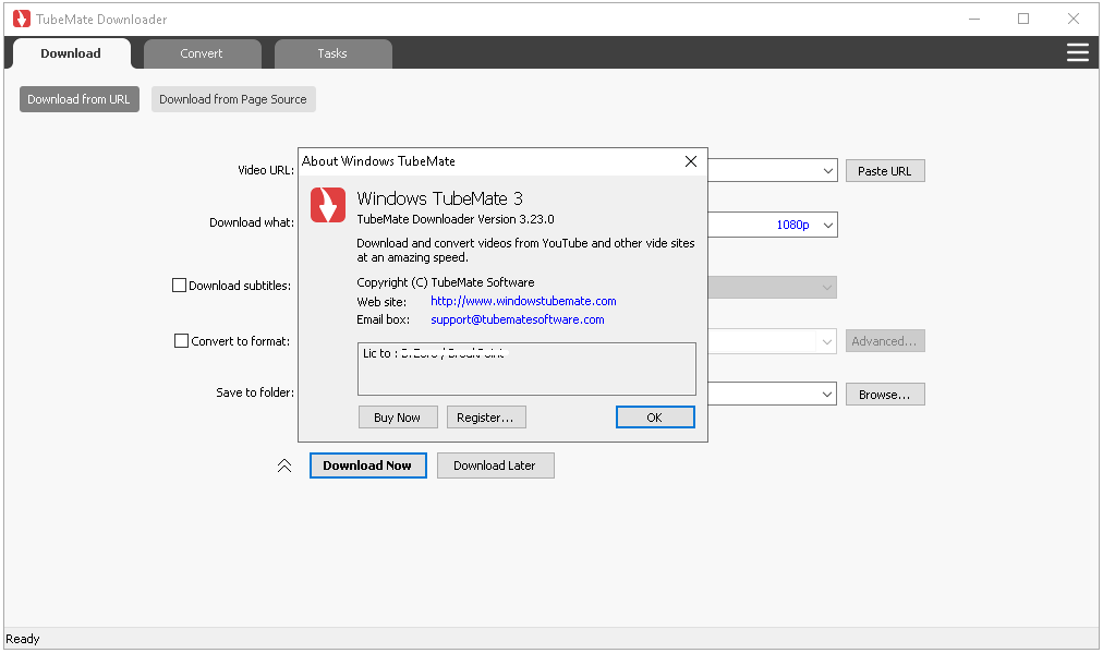 TubeMate Downloader 5.10.10 for windows instal free