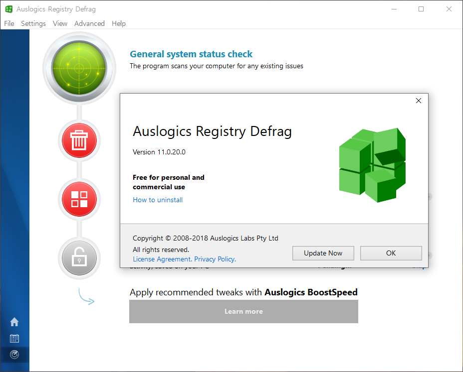 Auslogics Registry Defrag 14.0.0.3 instal the last version for ios